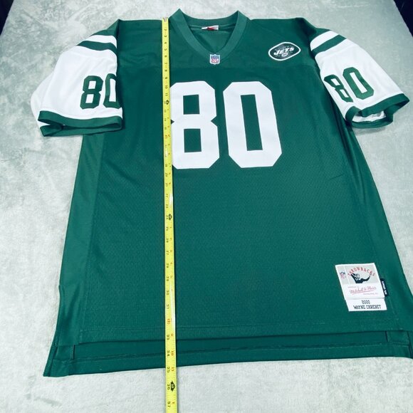Mitchell & Ness NFL New York Jets Wayne Chrebet #80 Jersey Mens 52 2XL Green - Picture 4 of 11